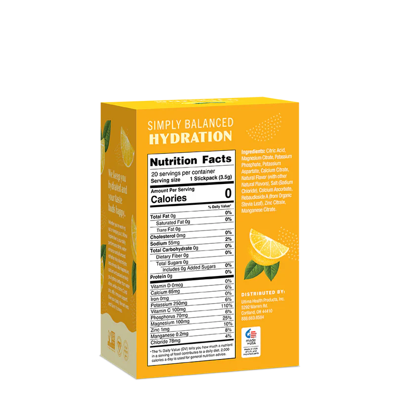 Ultima Replenisher - Lemonade Single Servings