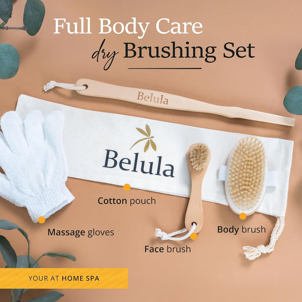 Belula Dry Brushing Body Brush Set