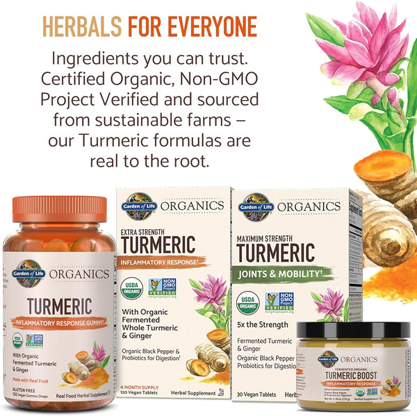 Garden of Life Organics Extra Strength Turmeric Inflammatory Response